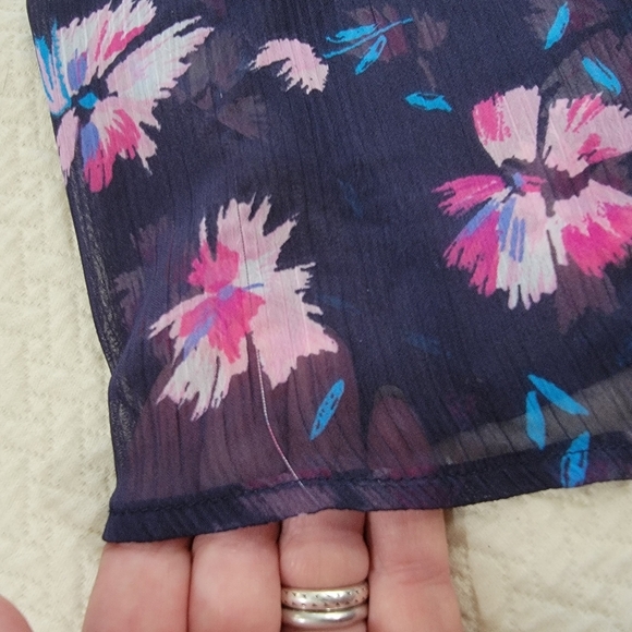 St. John's Bay Floral Sheer Women's Tunic Top Size XL - Picture 7 of 14